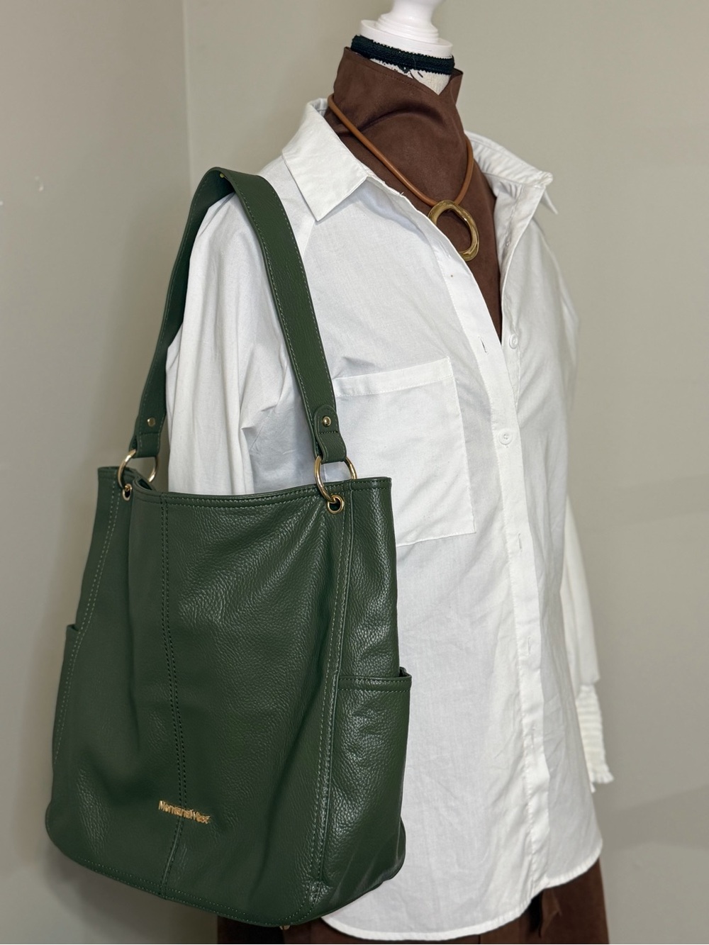 Montana West Olive Green Hobo Shoulder Bag NWOT